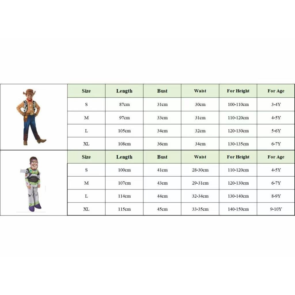 Malaysia Ready Stock Buzz Lightyear & Woody Kids Costume – Toy Story ...