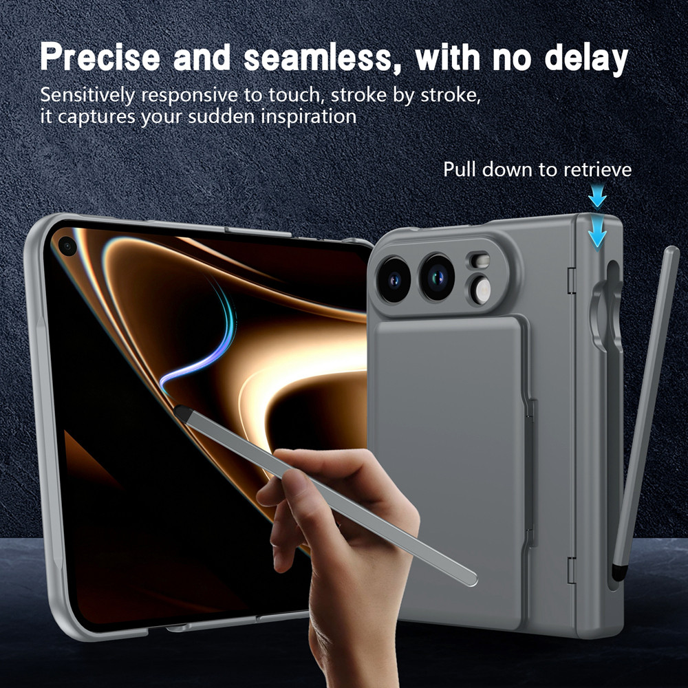 KEYSION Card Holder Fold Phone Case for iPhone Duo Hard PC Hinge ...