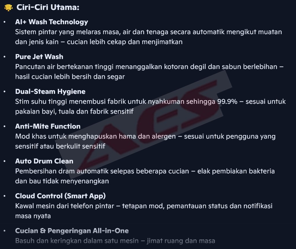 Hisense 👕 9.0KG/6KG Mesin Basuh & Pengering Pintar AI+ Wash & Teknologi ...