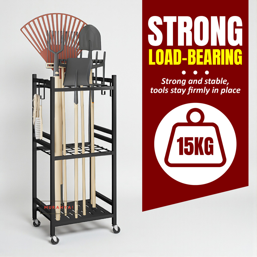 Gardening Tool Rack Rak Alat Kebun Agricultural Tool Metal Tool Rack ...