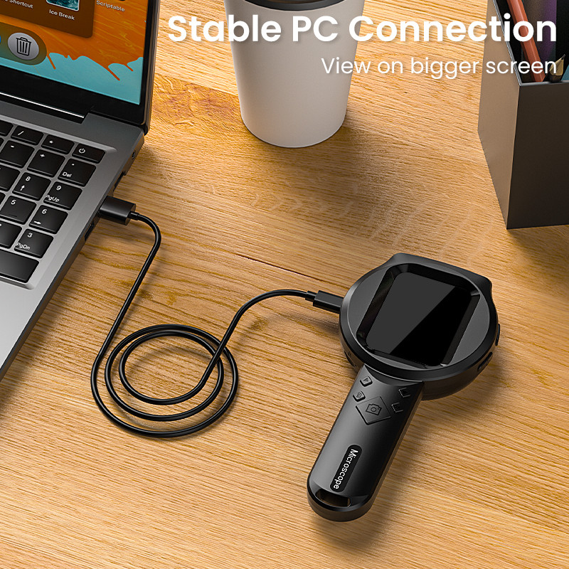 Salorie Handheld Microscope 100X HD Magnifying Glass Portable Digital ...
