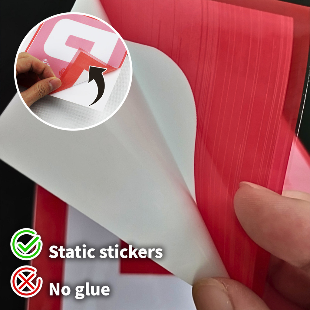 Reusable P License Kereta 2pcs P Car Sticker Electrostatic Adsorption ...