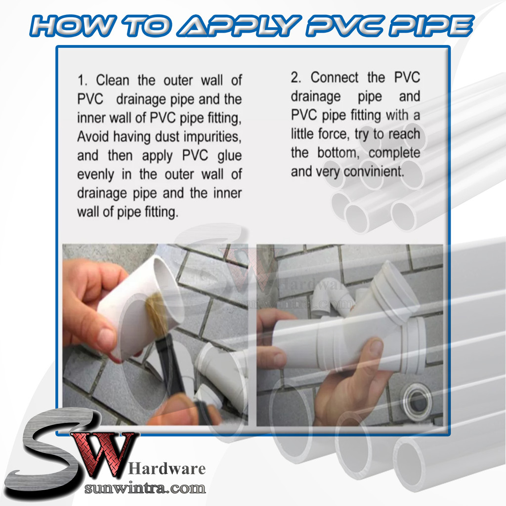 SW HARDWARE PRICE PER FEET PVC PIPE CLAS D,CLAS 6,CLAS 7,1/2