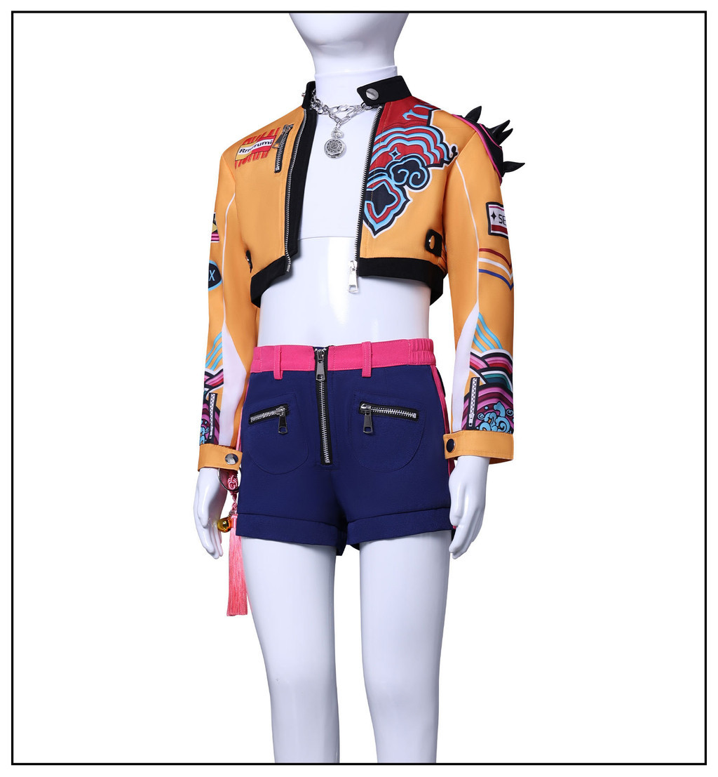 Anime KPop Demon Hunters Rumi Zoey Cosplay Costume Mira Uniform Huntrix ...