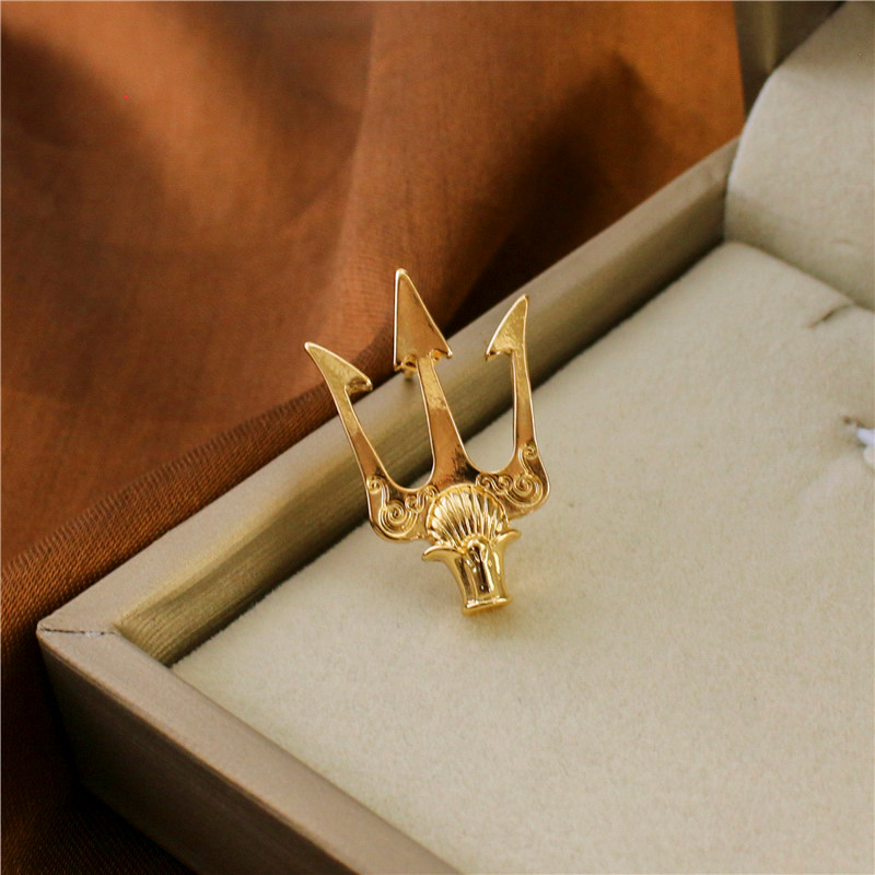 Sea King Trident Suit Men Brooch Brooch British Personality High-End ...