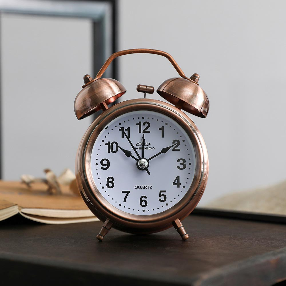 Large Classic Alarm Clock Loud Sound Analogue Backlight Desk Clocks ...