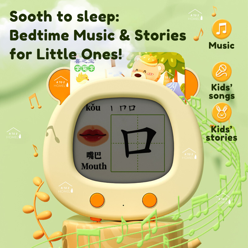 Kids Learning Chinese Flash Card Reader Bilingual Drawing Sound ...