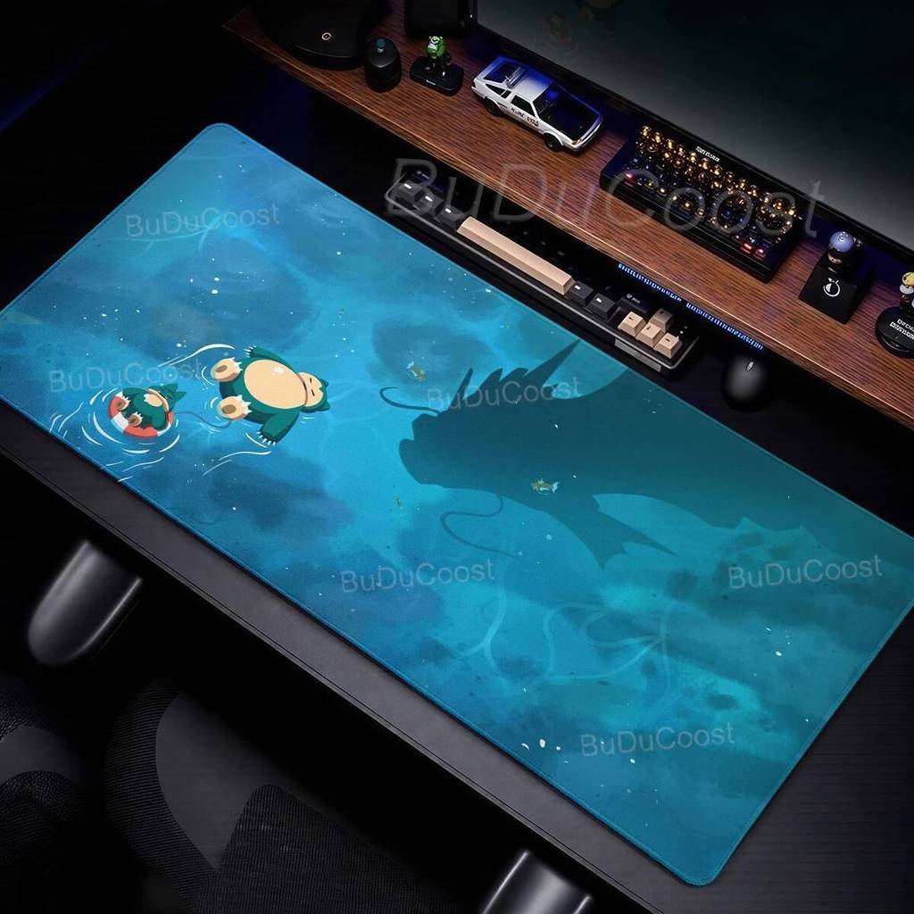 Snorlax Large Mouse Pad Pokémon Anime Mosuepad E-Sports Keyboard Desk ...