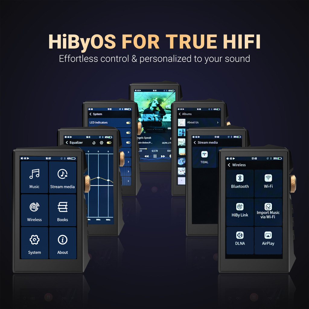 HIDIZS AP80 PRO MAX All-in-One Streaming HiFi Music MP3 Player Hi-Res ...