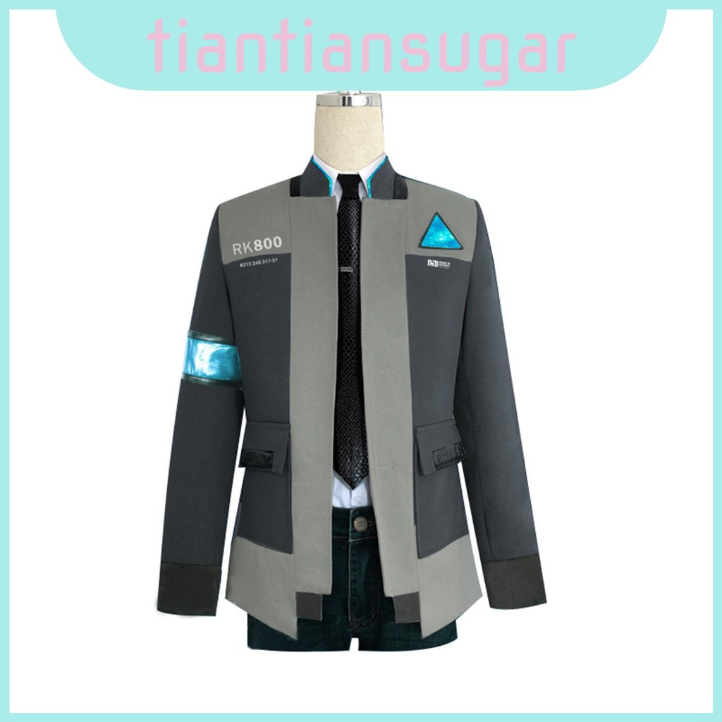 Detroit Become Premium Human Rk800 Connor Cosplay Costume Complete ...