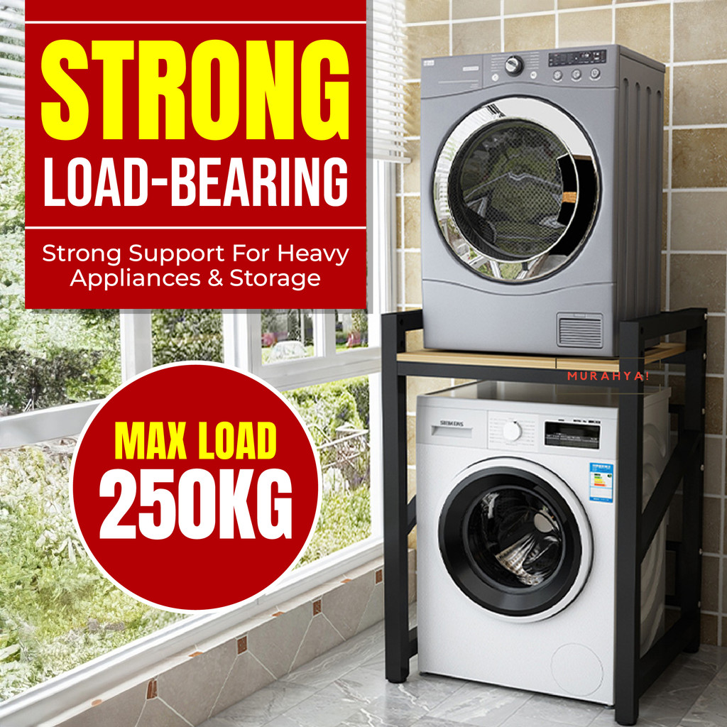 Washing Machine Rack Rak mesin Basuh Floor Balcony Storage Rack ...