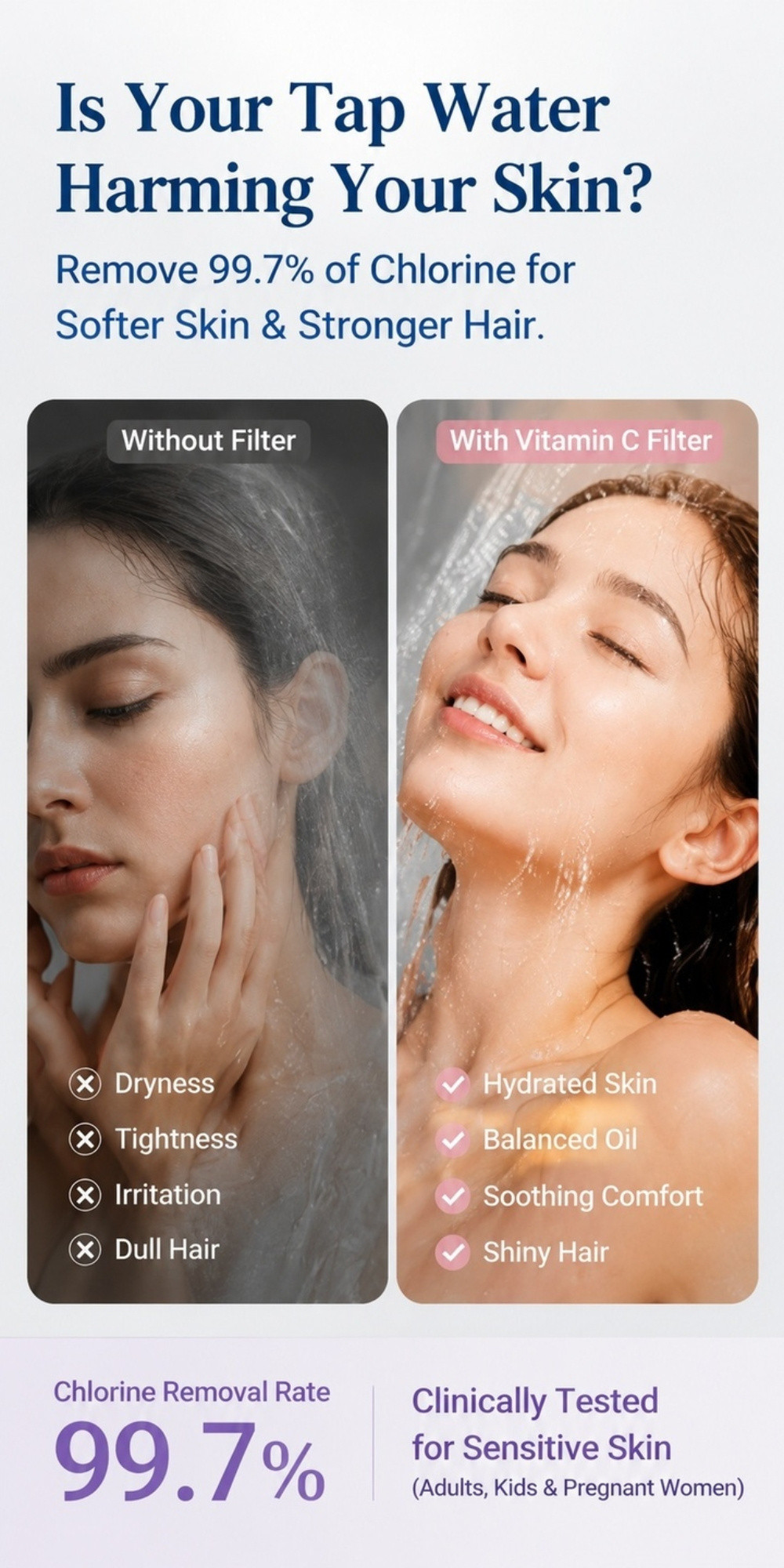 High Pressure Shower Head with Fragrance VC Aroma Skin-care Water ...