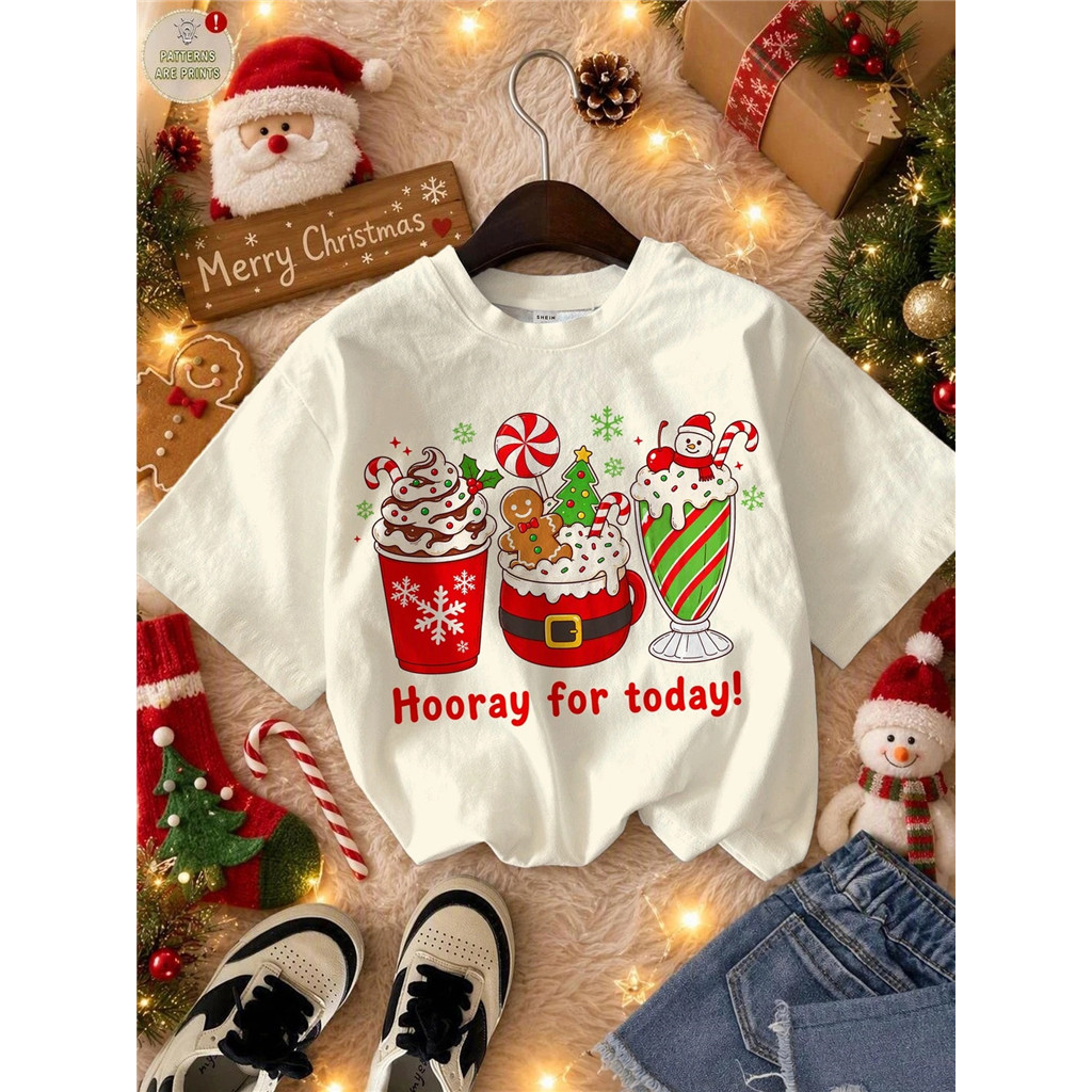 Christmas Graphic T-Shirt Full Sublimation t shirt Unisex Merry ...