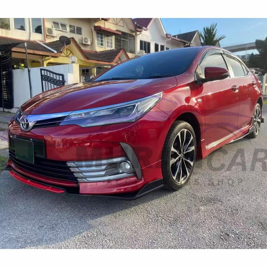 Toyota Altis 2014-2018 Front Bumper Rear Spoiler Diffuser Lip Wrap ...