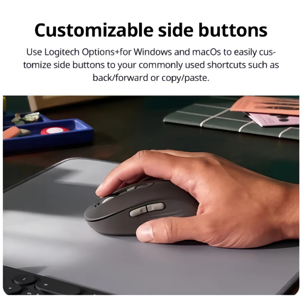 Logitech M750 Silent Wireless Mouse Symmetrical Design 2000DPI High ...