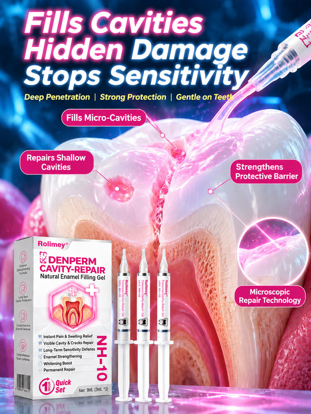 [Enamel Repair] JMY Tooth Care Enamel Filling Gel/Remineralization Gel ...