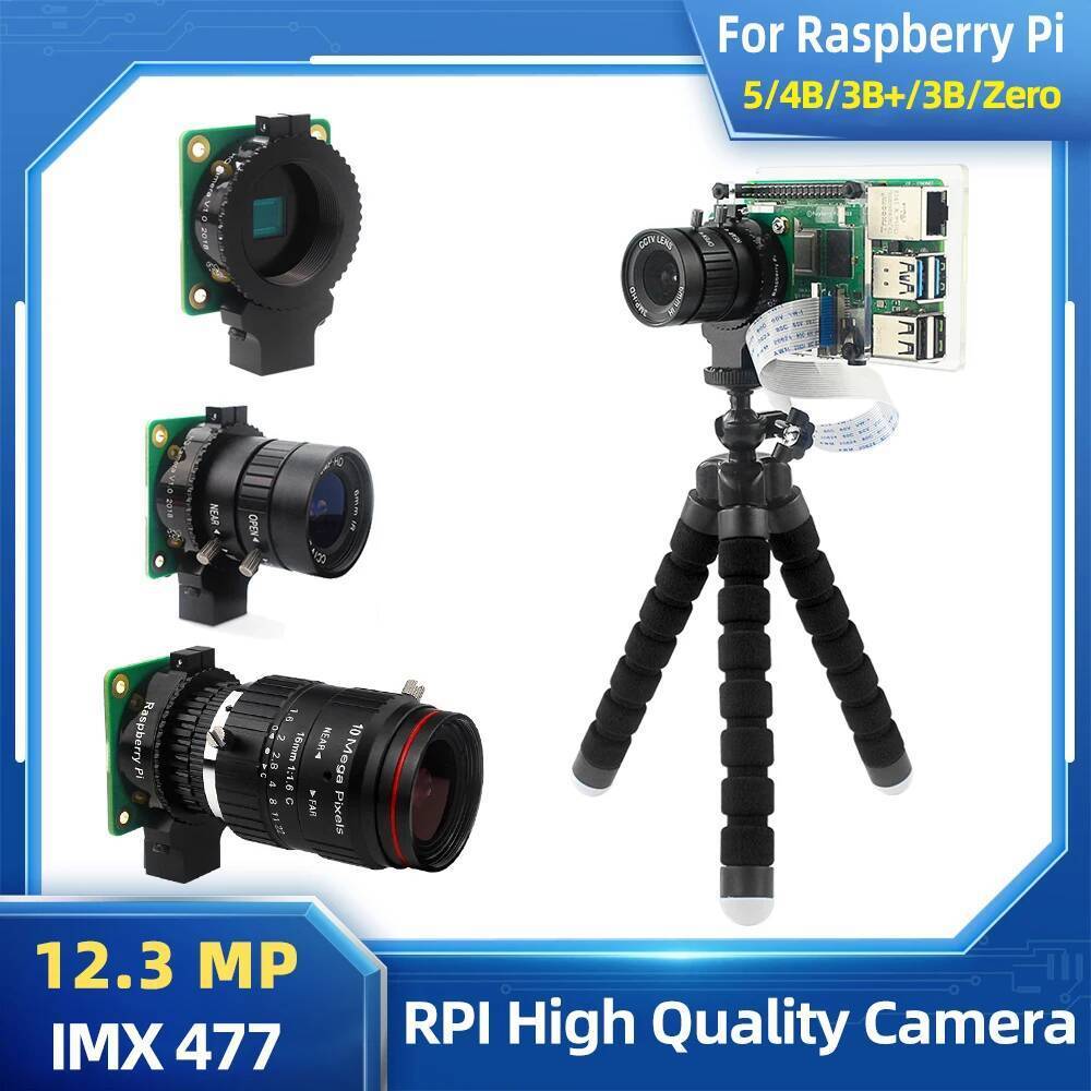 12.3 MP Raspberry Pi High Quality Camera with Sony IMX477 Sensor ...