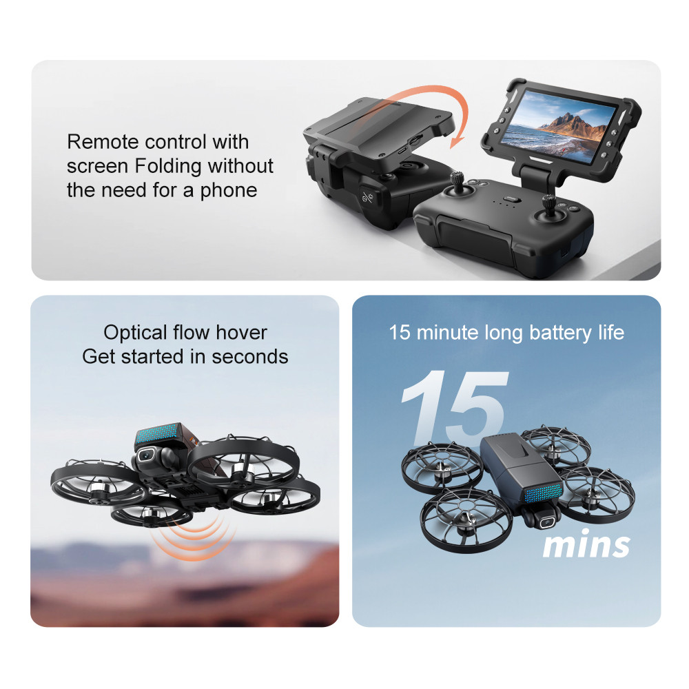 M8 Mini RC Quadcopter – 8K HD Camera, Foldable Brushless Design, Great ...