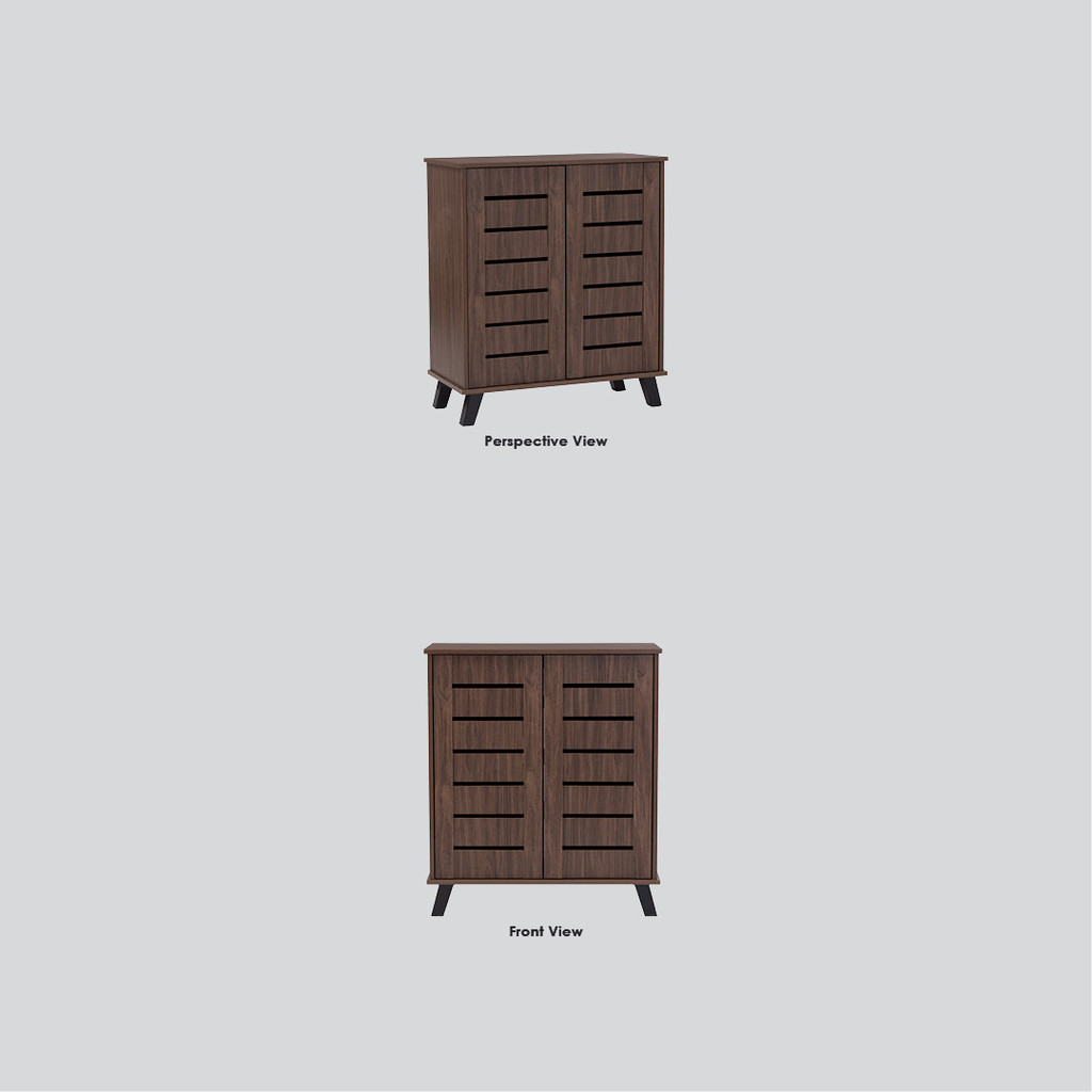 IRAN Shoe Cabinet (2 & 3 Doors) Kasut Rack Kasut Almari - WALNUT ...