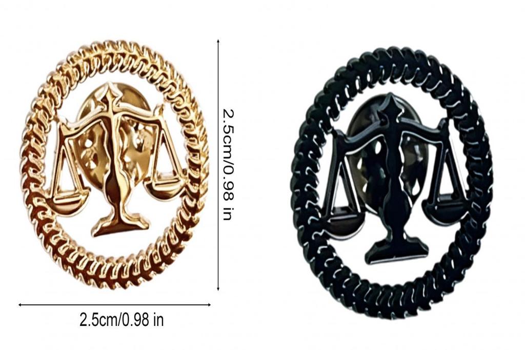 Superbaby Vintage Lapel Pin Lawyer Scale Brooch Justice Scale Lapel Pin ...