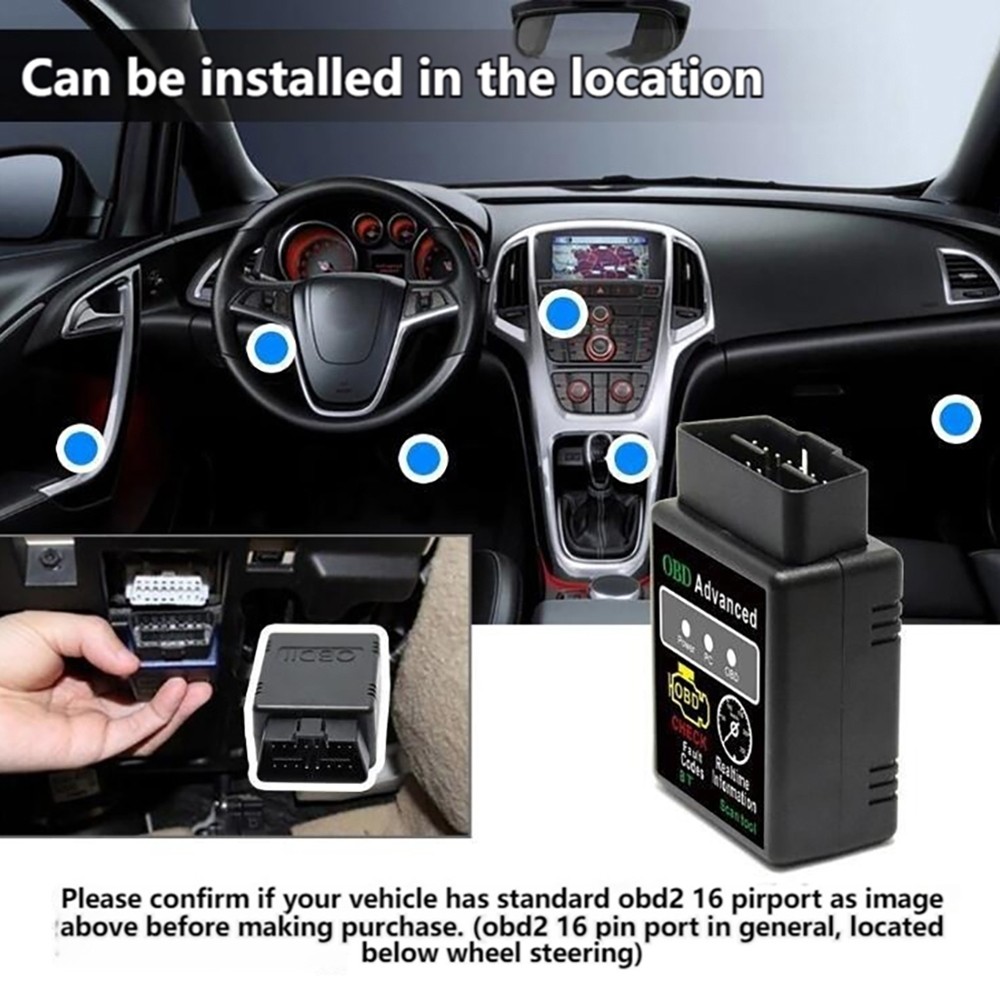V2.1 OBD2 ELM327 HHOBD Automobile Fault Detector Car Scanner Check ...