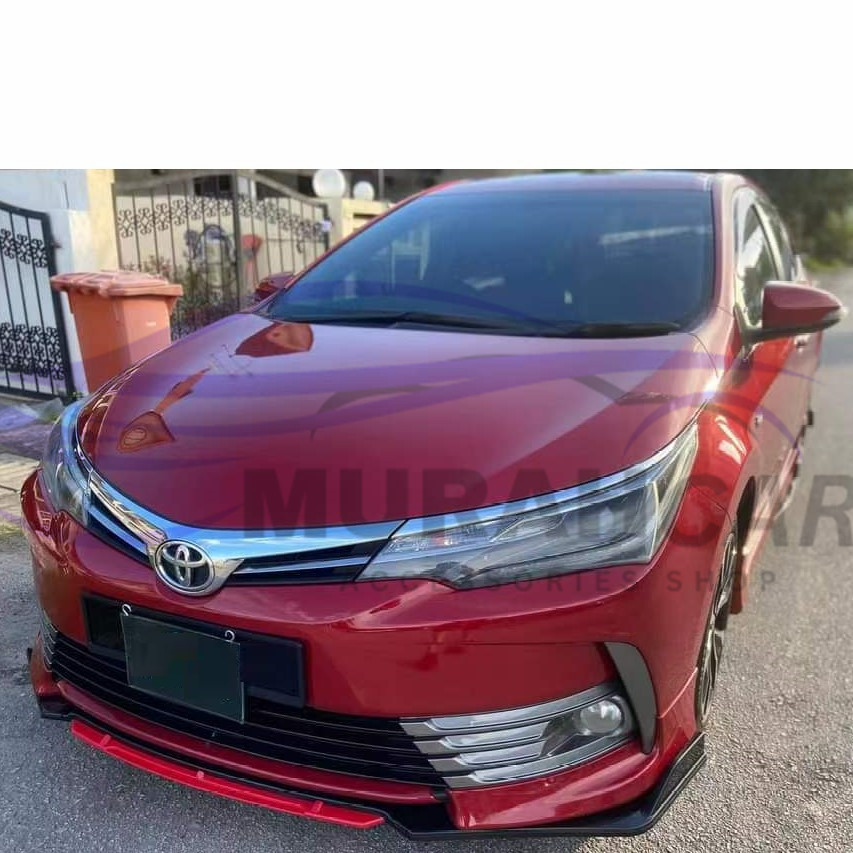 Toyota Altis 2014-2018 Front Bumper Rear Spoiler Diffuser Lip Wrap ...