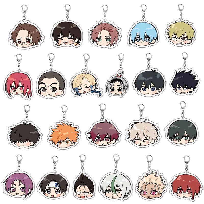 Anime BLUE LOCK Keychain Cute Profile Picture Acrylic Backpack Pendant ...