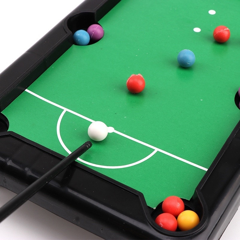 Mini Billiard Table Game Compact Tabletop Pool Table Snooker Set for ...