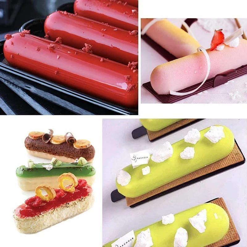 10 Grids Silicone Baking Mold Non-Stick Hot Dog Sausage Silicone Mold ...