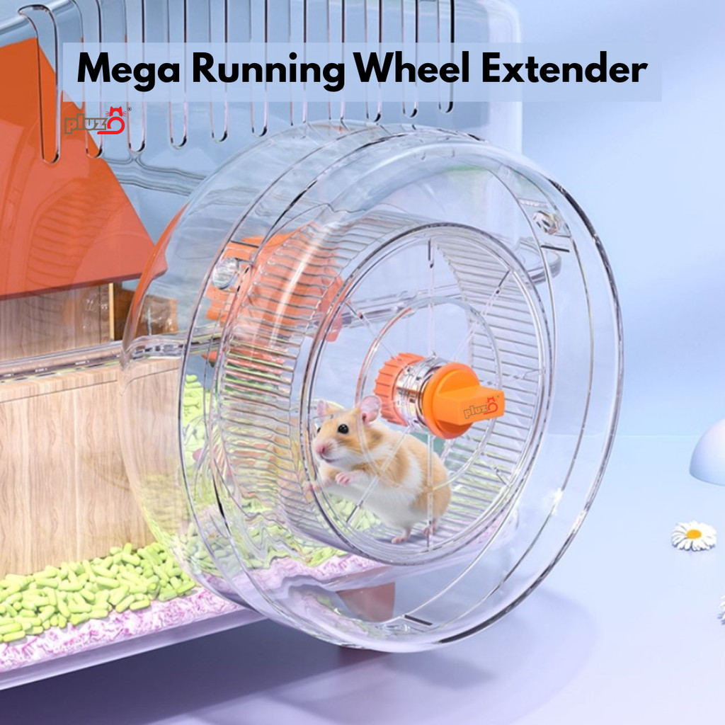 Mega Run Wheel Extender Large External Hamster Exercise Wheel with ...