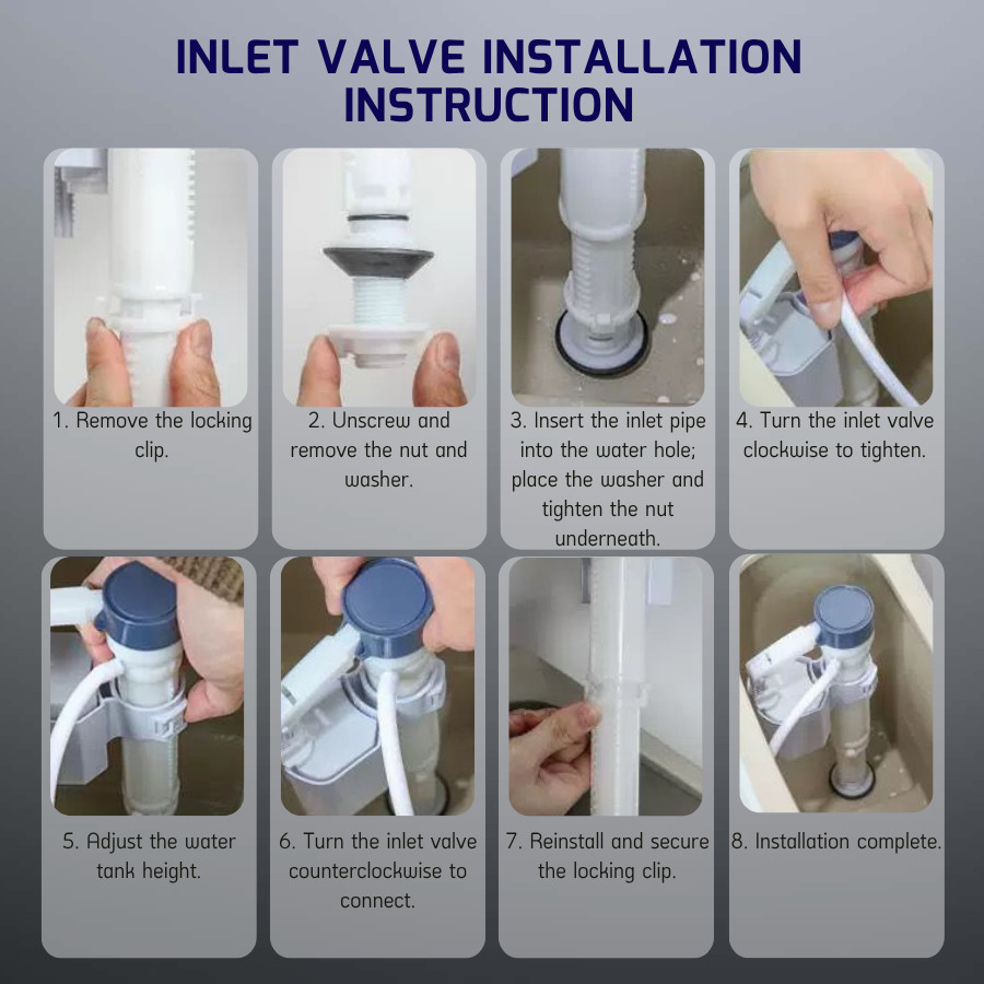 COMPACT BOTTOM INLET VALVE C/W ADJUSTABLE PLASTIC ROD 1054 BOTTOM INLET ...