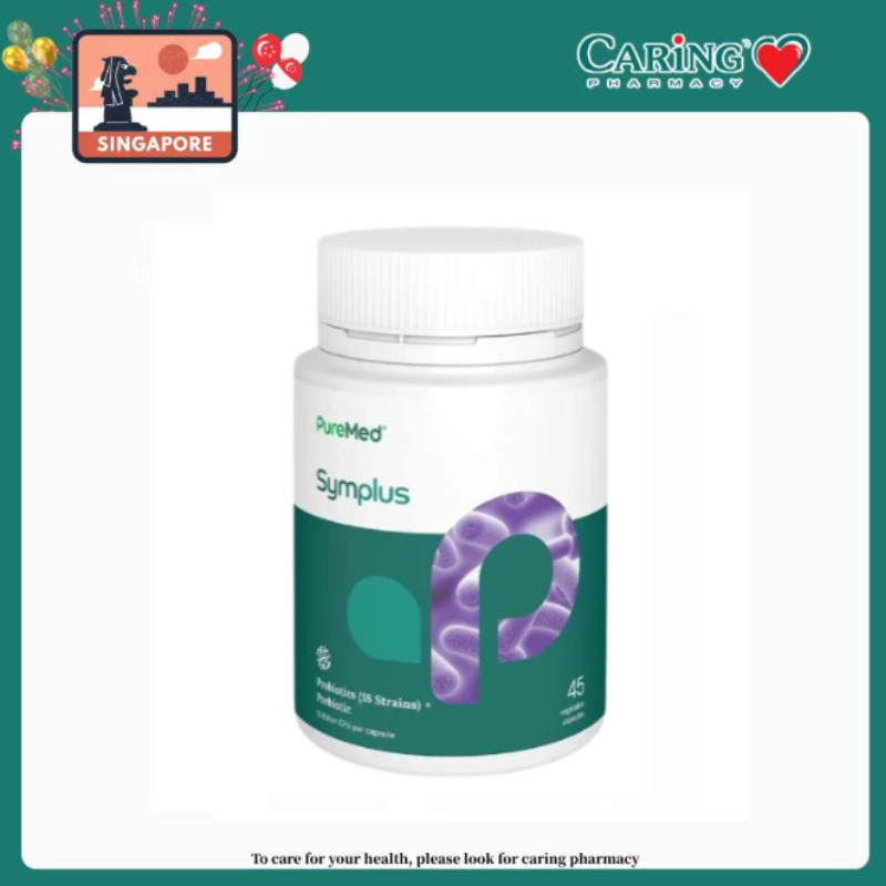 Official StorePureMed Symplus Probiotic, 45 Capsules - 15B CFU 18 ...