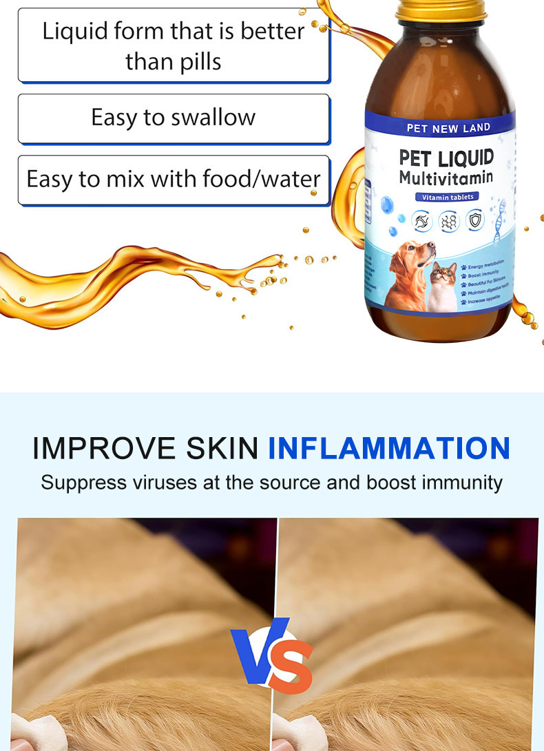 125ml Pet Multivitamin Syrup a Liquid Vitamin Supplement Suitable for ...