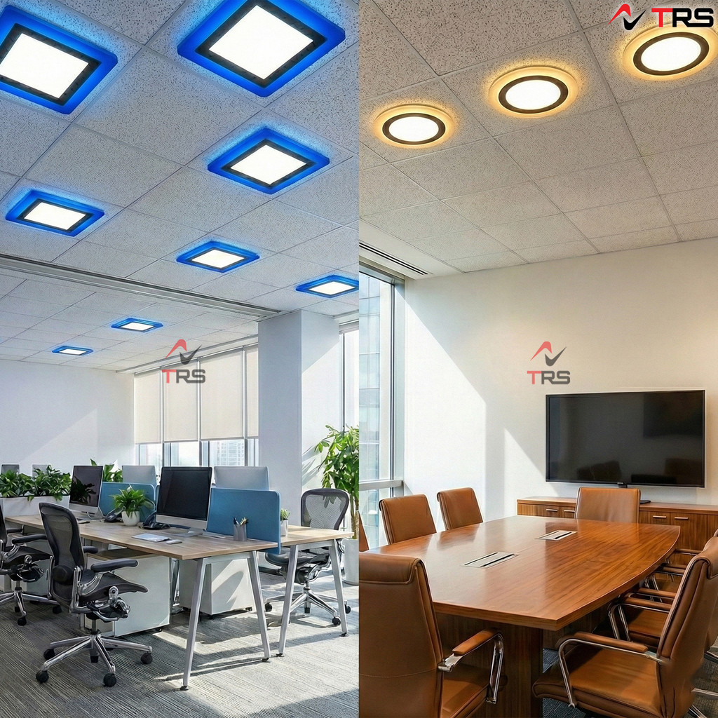 12W 18W 24W Double Color LED Downlight LED 2in1 Color Recessed ...