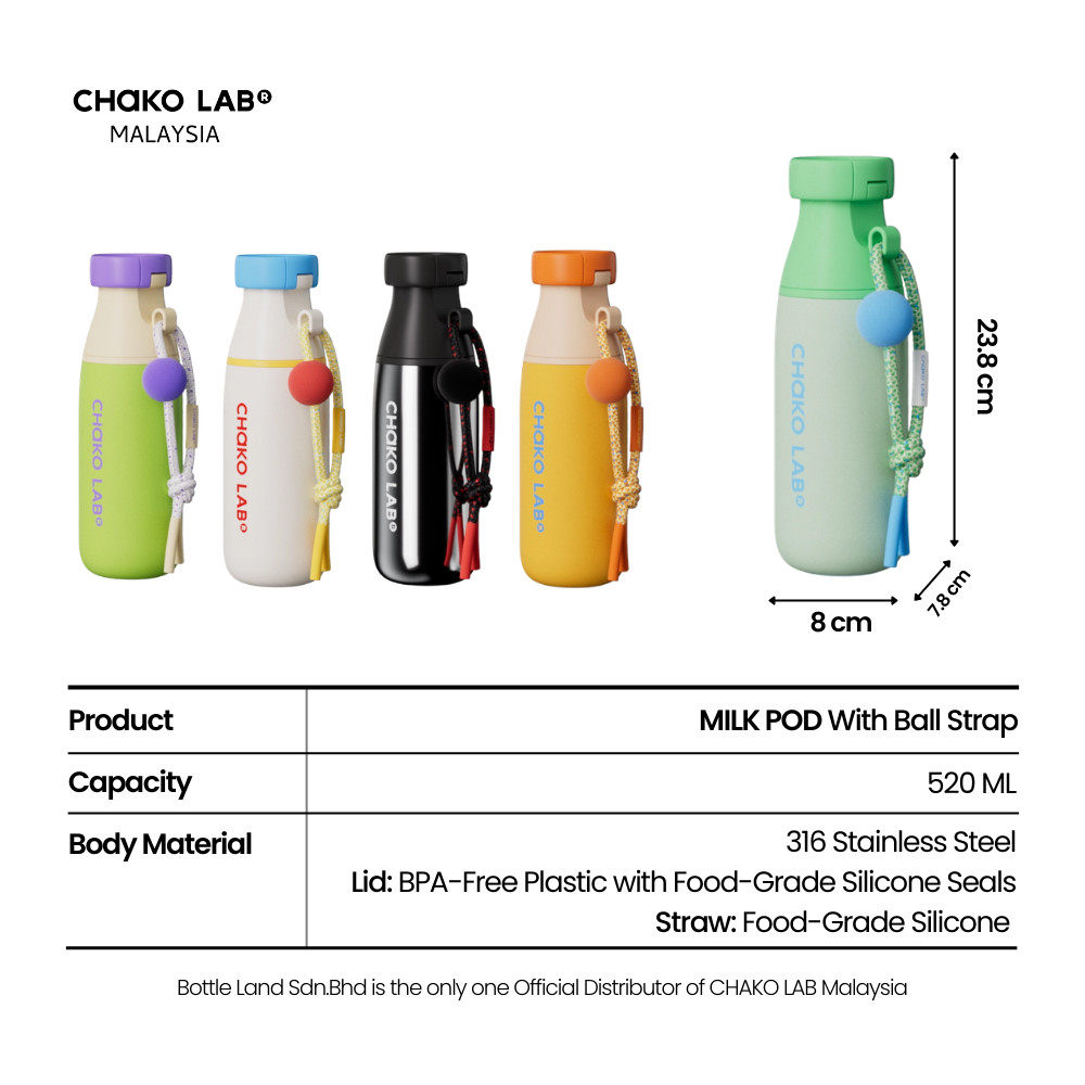 CHAKO LAB Milk Pod 316 Stainless Steel (520ml) | Shopee Malaysia