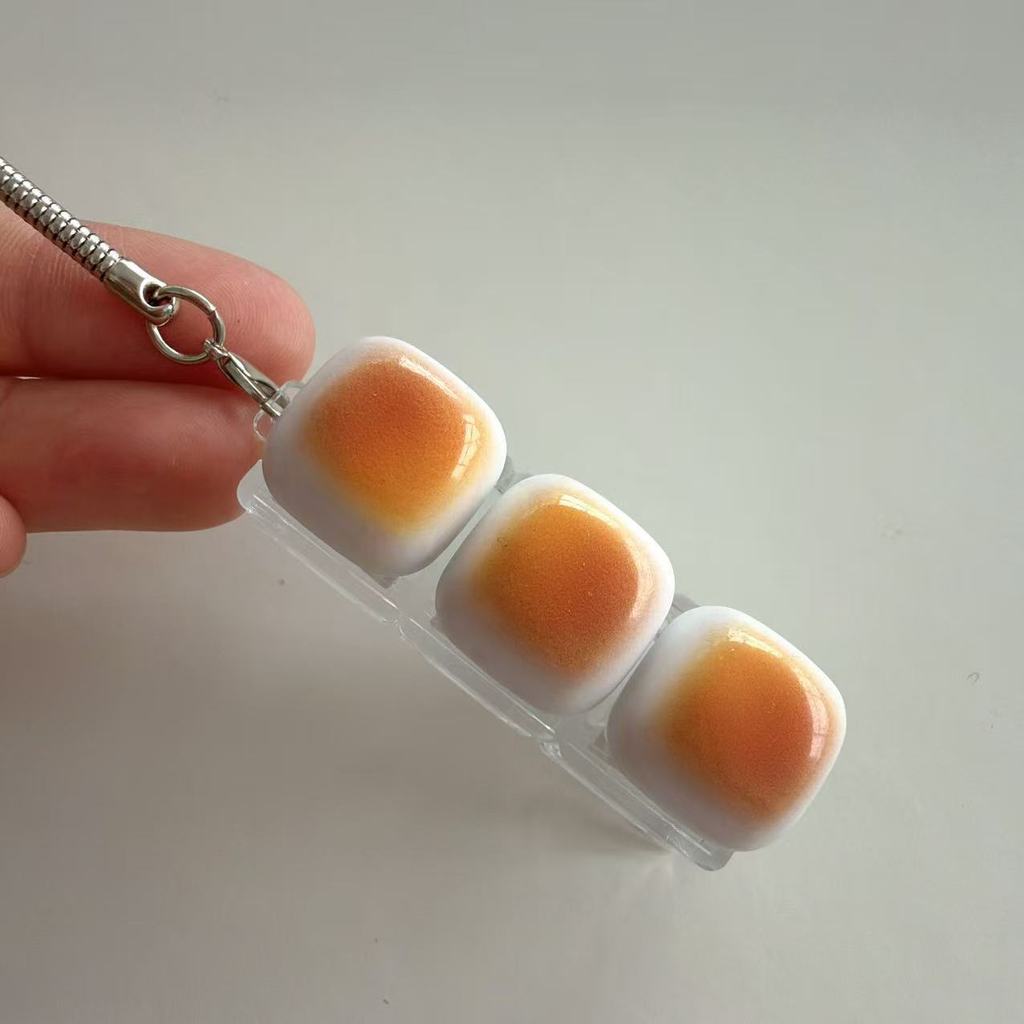 Creative Bread Keyboard Design Stress Relief Keychain Funny Keycap ...