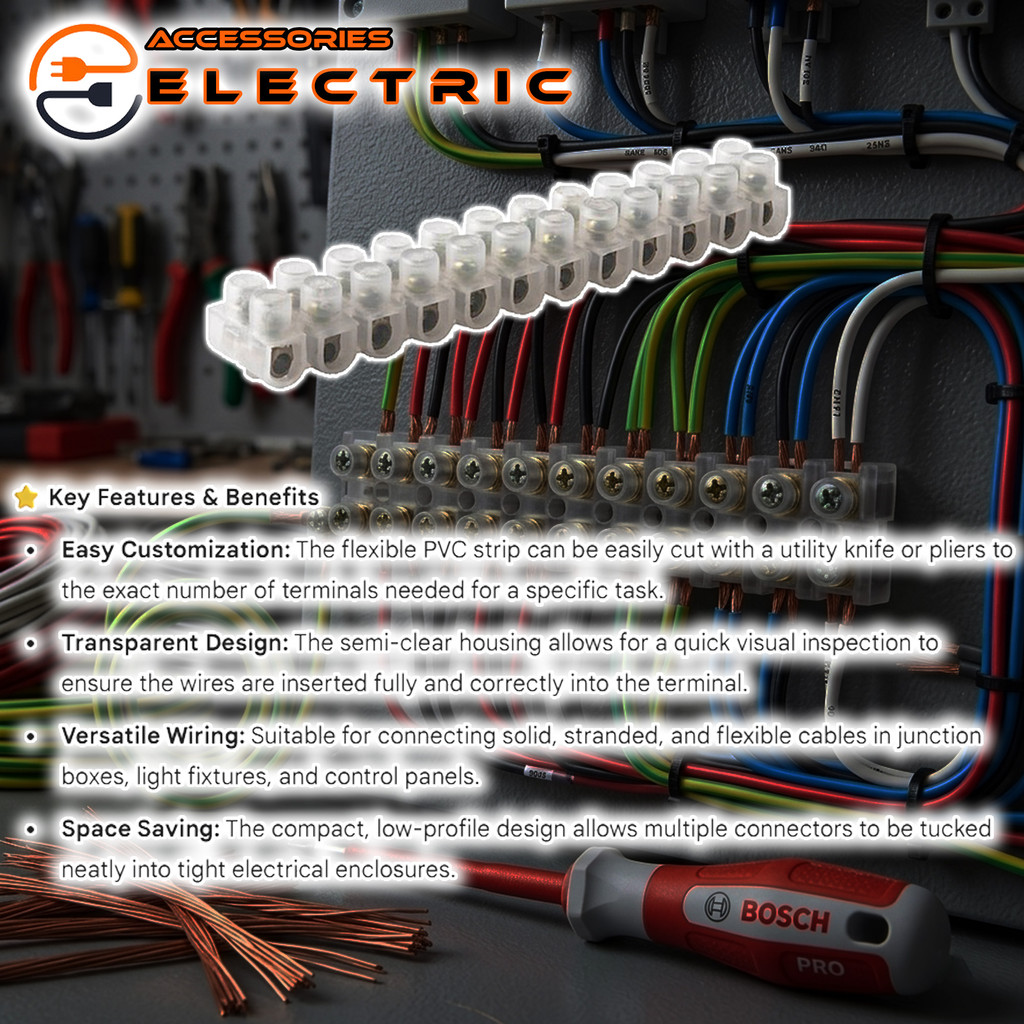 (10Pcs) 6A 10A 15A 20A 30A PVC Wire Cable connector connecter Terminal ...