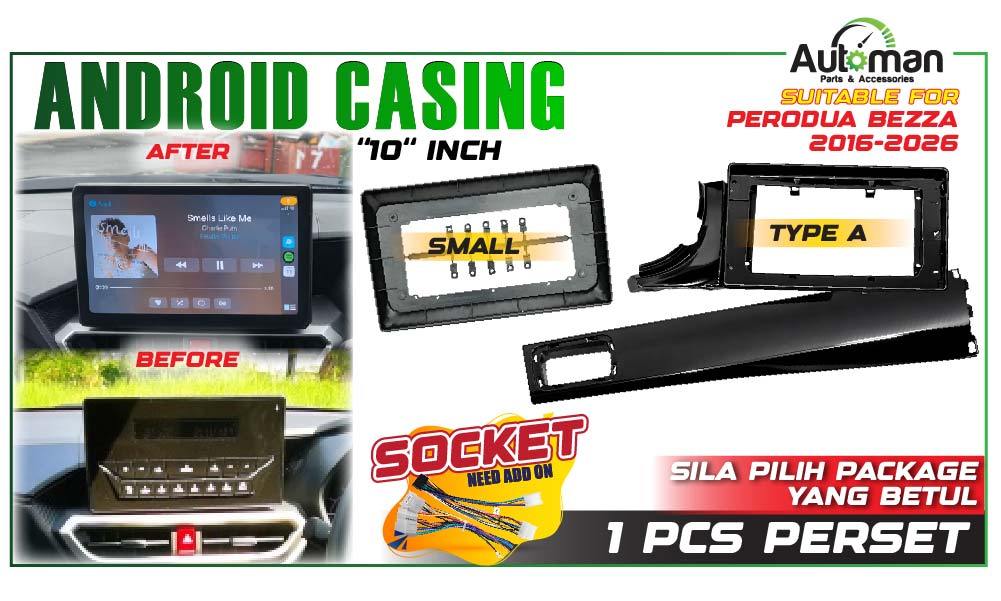 Android Player Casing Perodua Bezza 2016 - 2026 Dashboard Frame Low ...