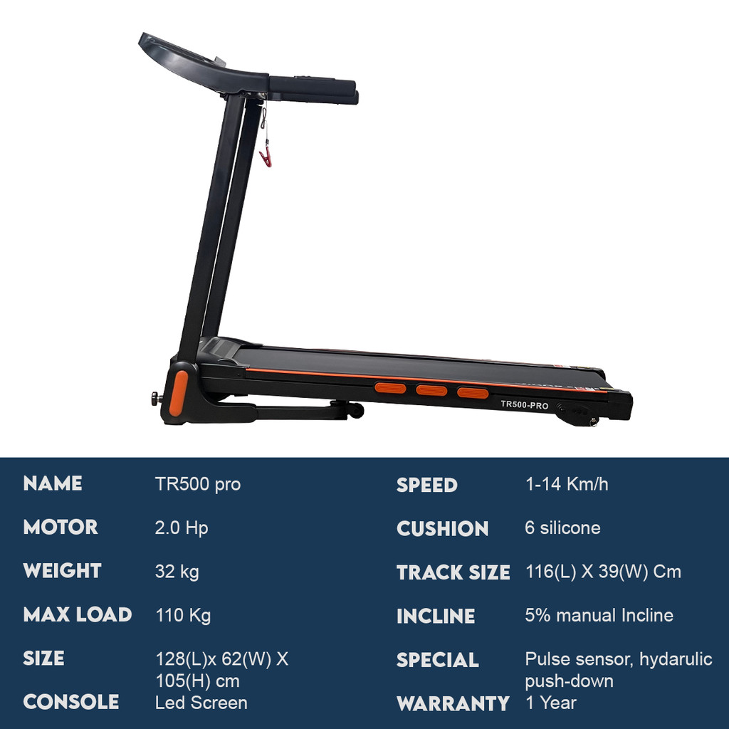 [NEW ARRIVAL] Treadmill 2.0hp Cardio Exercise Running Jogging Machine ...