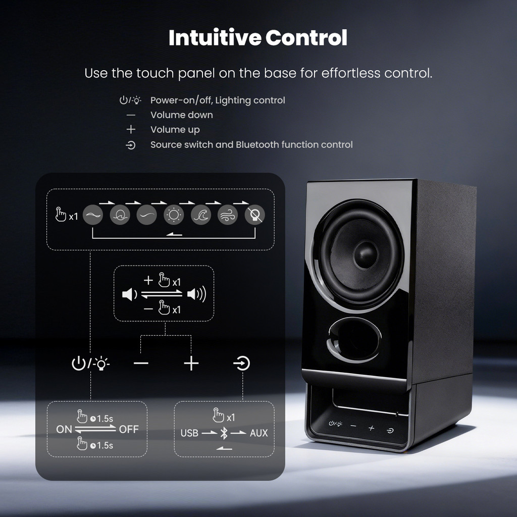 [New 2026] Edifier R20BT USB-Powered Speaker | RGB Light | Bluetooth V6 ...