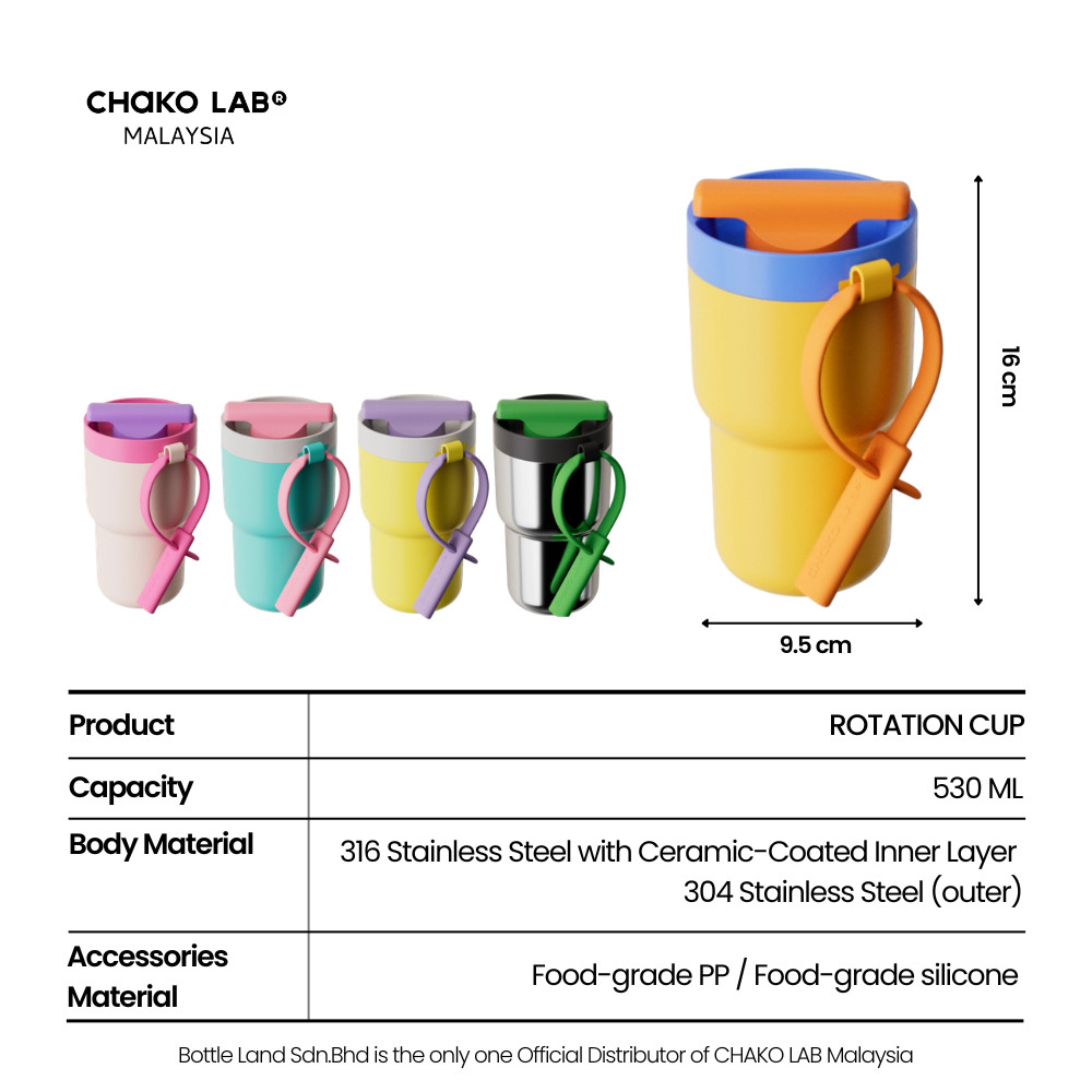 CHAKO LAB Rotation Cup Ceramic (530ml) | Shopee Malaysia
