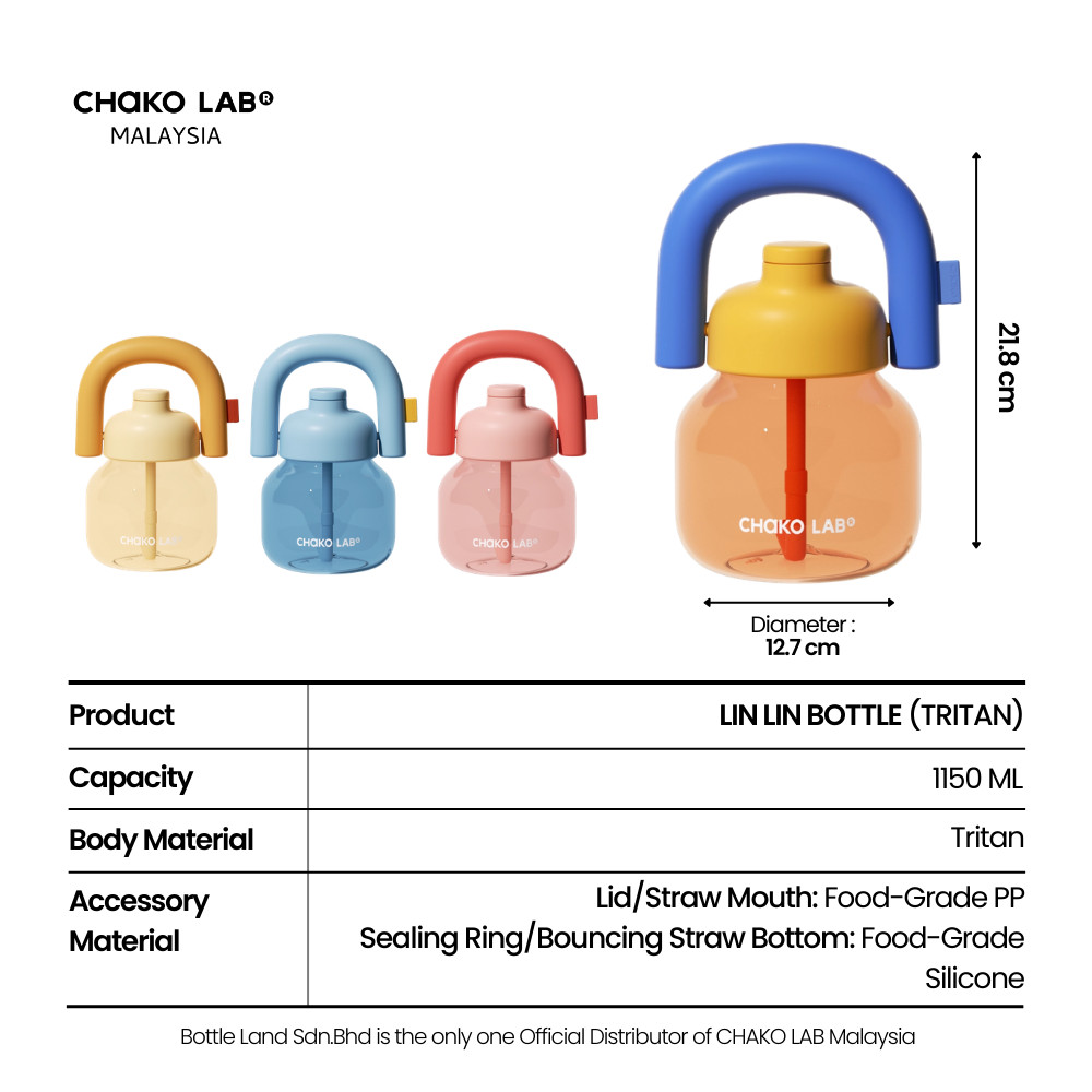 CHAKO LAB Lin Lin Bottle Tritan (1150ml) | Shopee Malaysia