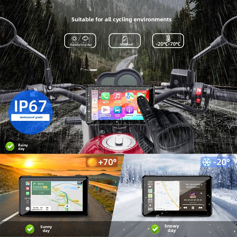 5-inch waterproof portable wireless car and motorcycle smart GPS ...