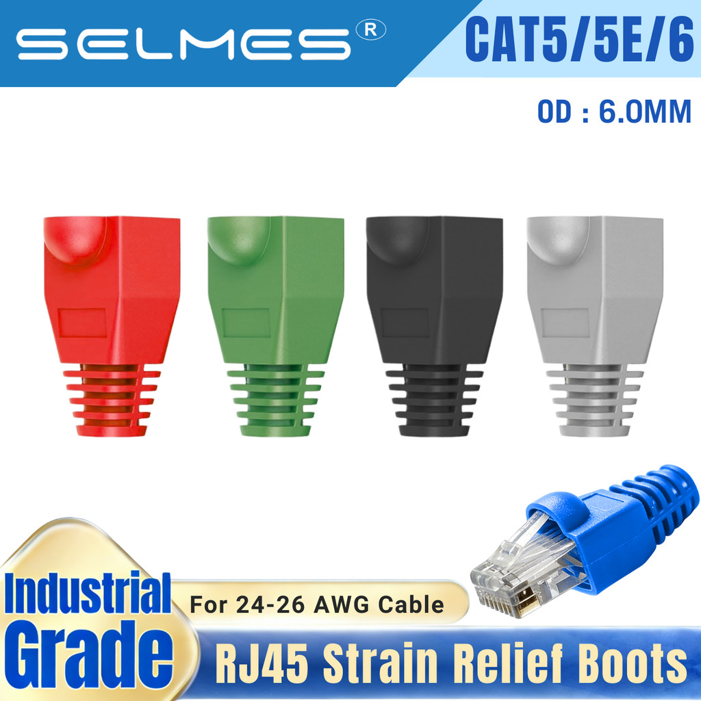 RJ45 Ethernet Network Cap SELMES OD 6.0MM LAN Strain Relief Boots ...