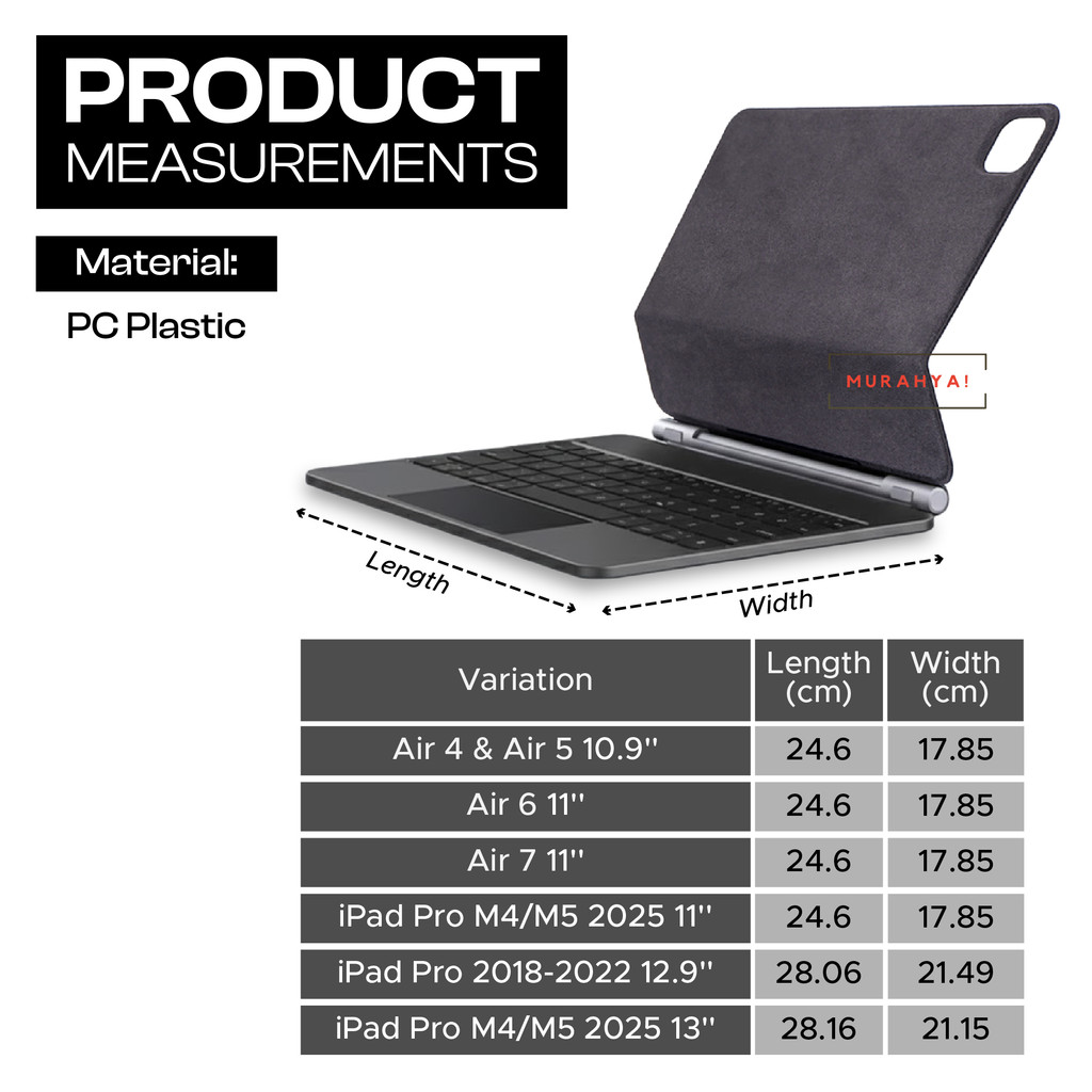 Magnetic Keyboard & Case Wireless Bluetooth Smart Keyboard RGB ...