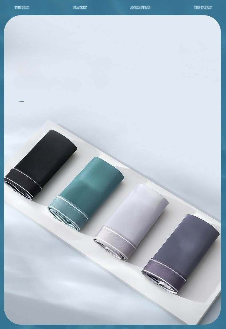 Breathable Boxer Men Ice Silk Men Underwear Boxer Lelaki Graphene ...