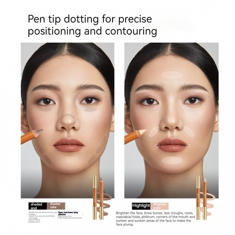 OUTOFOFFICE Contour Pen Double-Ended Face Contouring Pen for 3D ...