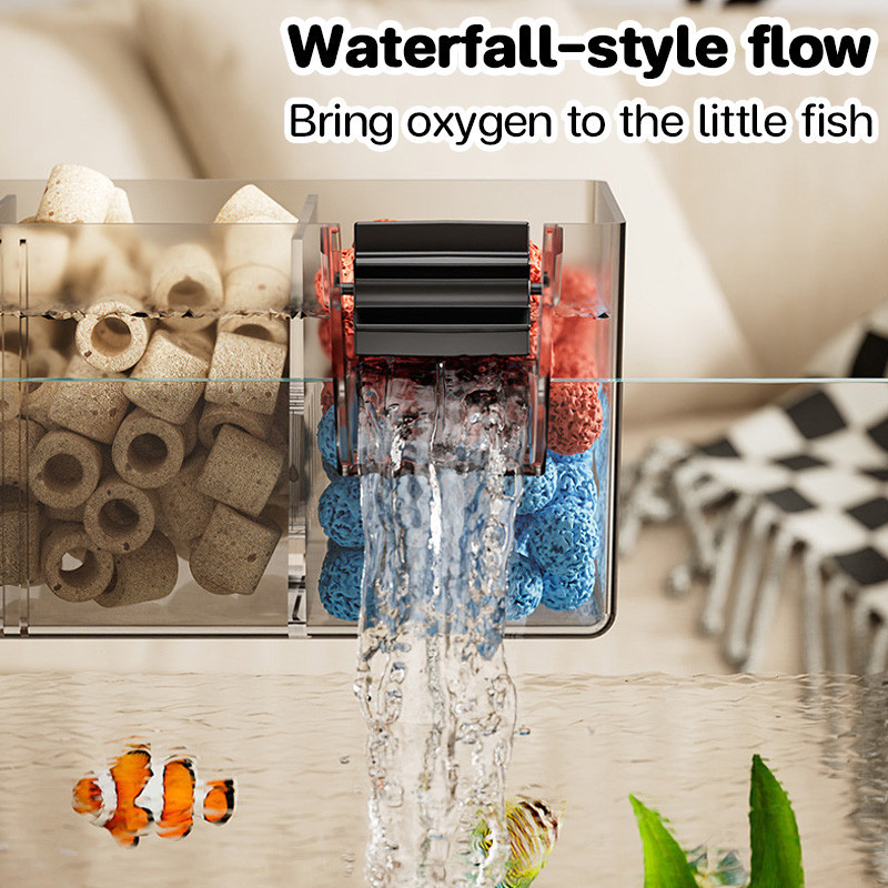 Fish Tank Filter Box Water Purification Circulation Aquarium Filter ...