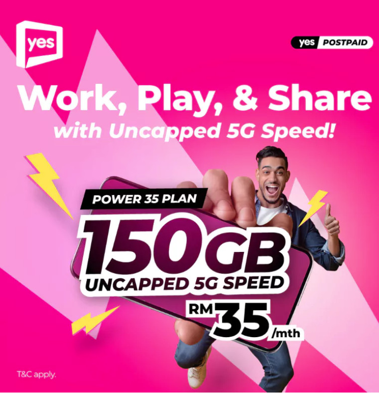 Simkad Prepaid YES FT5G | Sim Only | RM20 50GB | RM30 RM58 Unlimited ...