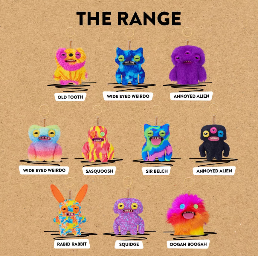 Fuggler Keypers S6 Funny Ugly Monster Plush Keychain Collectible Soft ...